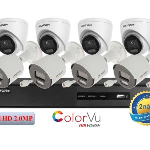 TRỌN BỘ 8 CAMERA IP- COLOR