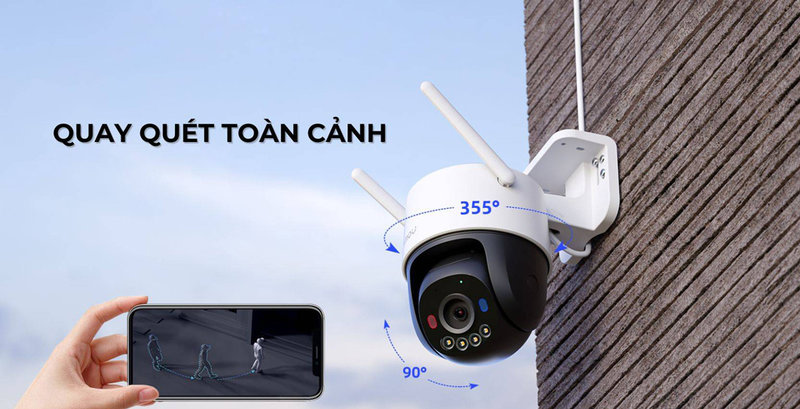 camera imou IPC-K7FP-5H0WE sở hữu góc quan sát rộng