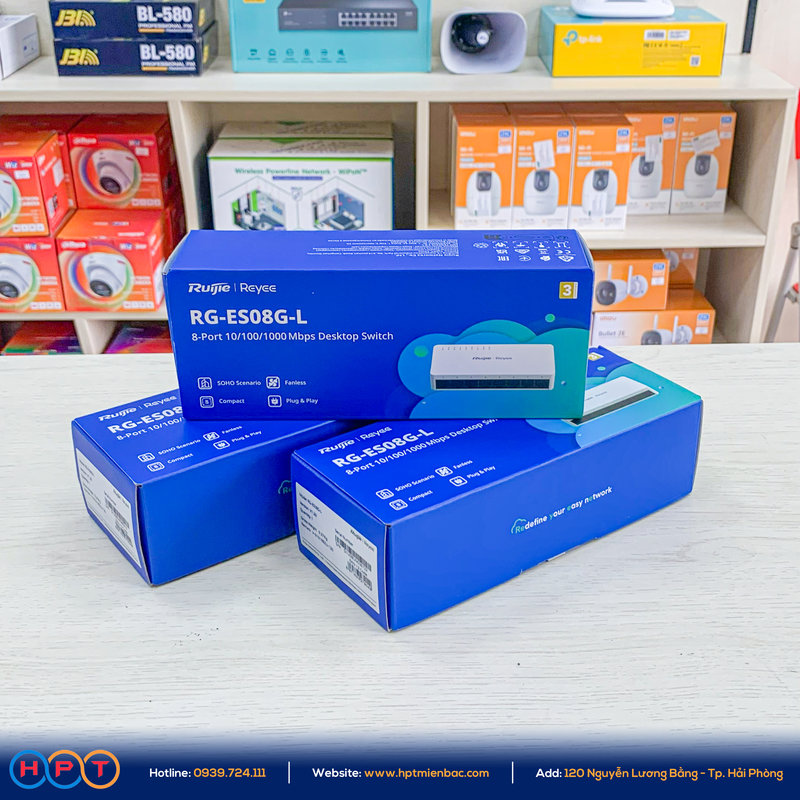 RUIJIE REEYE RG-ES08G-L phù hợp với gia đình, cửa hàng nhỏ