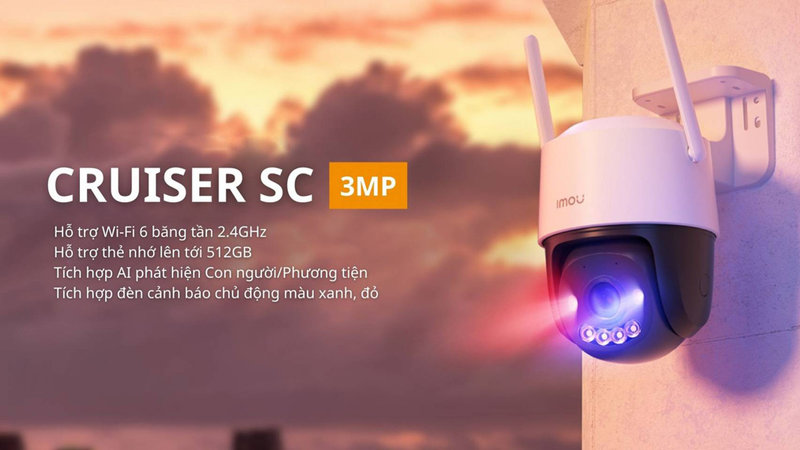 Camera IPC-K7FP-3H0WE (Cruiser SC 3MP) cảnh báo khi phát hiện người