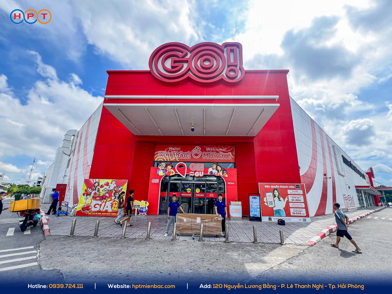 Lắp đặt hệ thống màn hình LED tại GO! Hải Dương