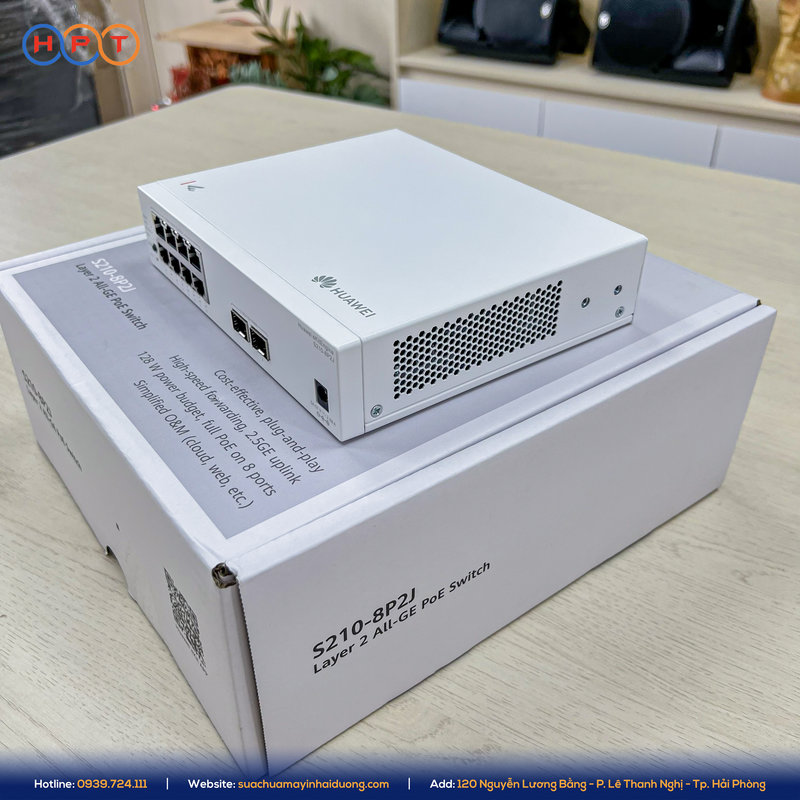 Switch PoE HUAWEI eKit S210-8P2J có tốc độ chuyển mạch 26 Gbps