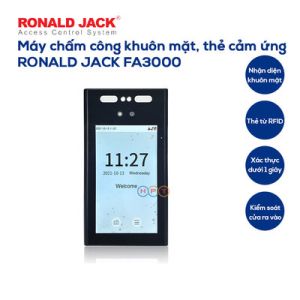 Máy chấm công khuôn mặt, thẻ cảm ứng RONALD JACK FA3000