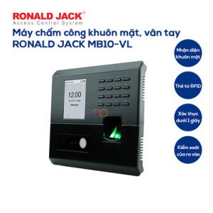 Máy chấm công khuôn mặt, vân tay RONALD JACK MB10-VL