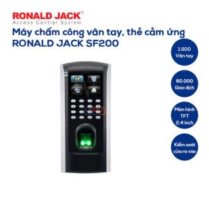 Máy chấm công vân tay, thẻ cảm ứng RONALD JACK SF200