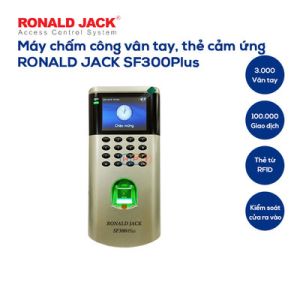 Máy chấm công vân tay, thẻ cảm ứng RONALD JACK SF300Plus