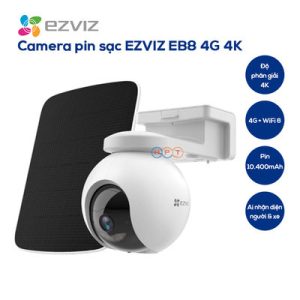 Camera IP pin sạc 8MP EZVIZ EB8 4G 4K