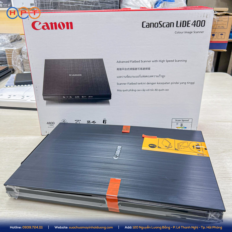 Canon LiDE 400 cũng được tích hợp 5 phím EZ