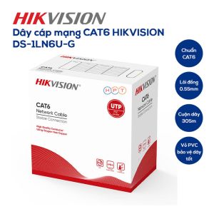 Dây cáp mạng CAT6 HIKVISION DS-1LN6U-G